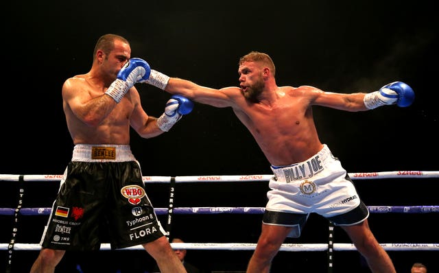 Billy Joe Saunders, right, has not fought in 13 months (Paul Harding/PA)