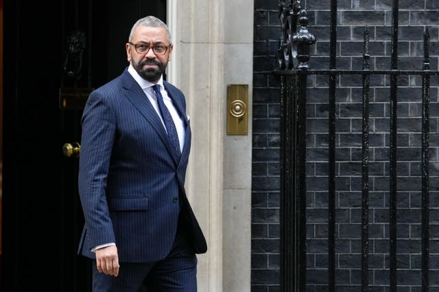 Home Secretary James Cleverly 