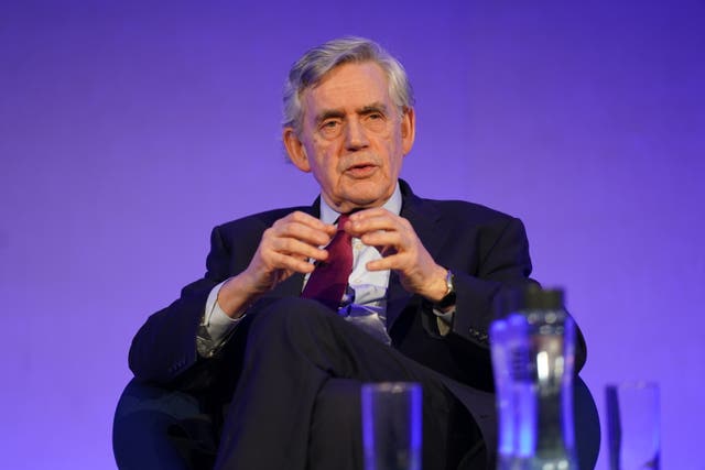 Former prime minister Gordon Brown