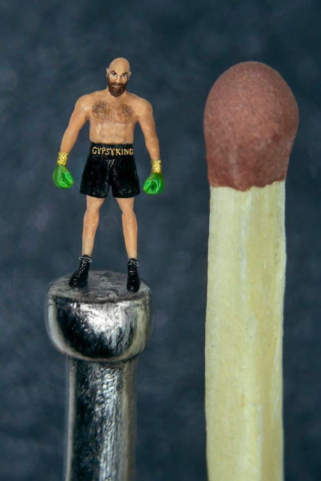 Tyson Fury micro sculpture