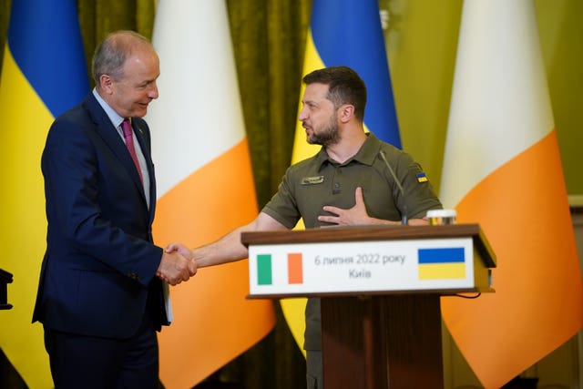 Taoiseach Micheal Martin visit to Ukraine