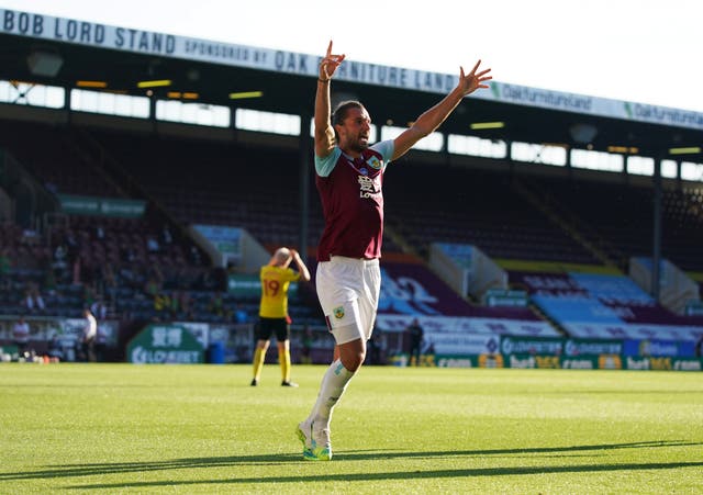 Jay Rodriguez celebrates his goal