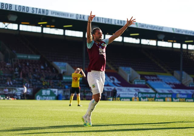 Jay Rodriguez celebrates his goal 