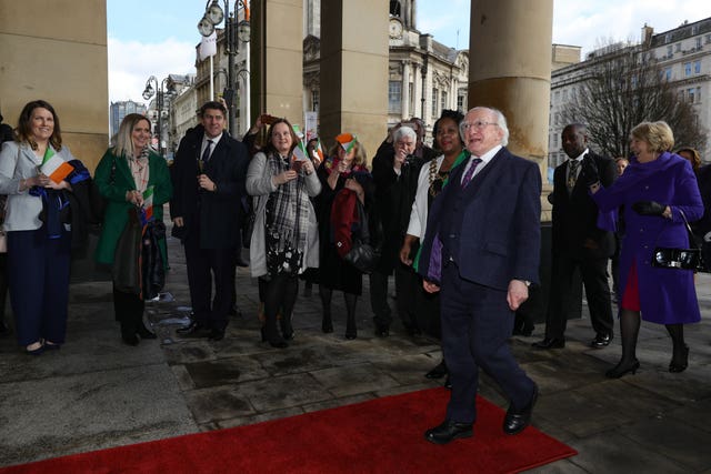 President Michael D Higgins visit to Birmingham
