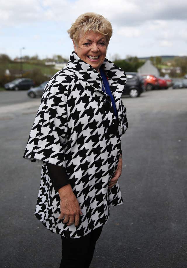 Country singer Kathy Durkin arrives to pay her respects (Brian Lawless/PA)