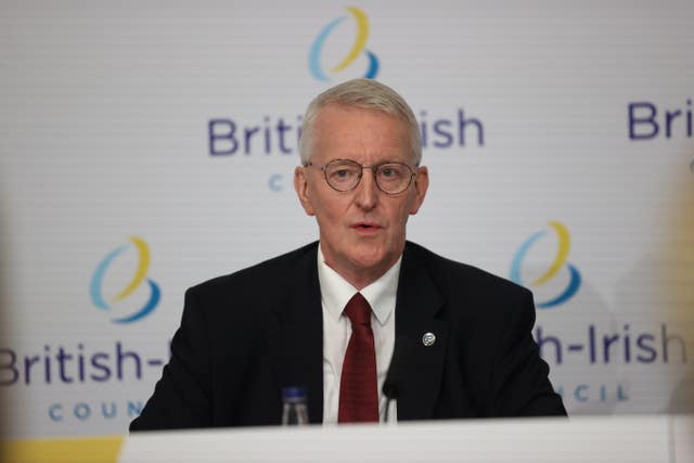 Hilary Benn at the British Irish Council summit