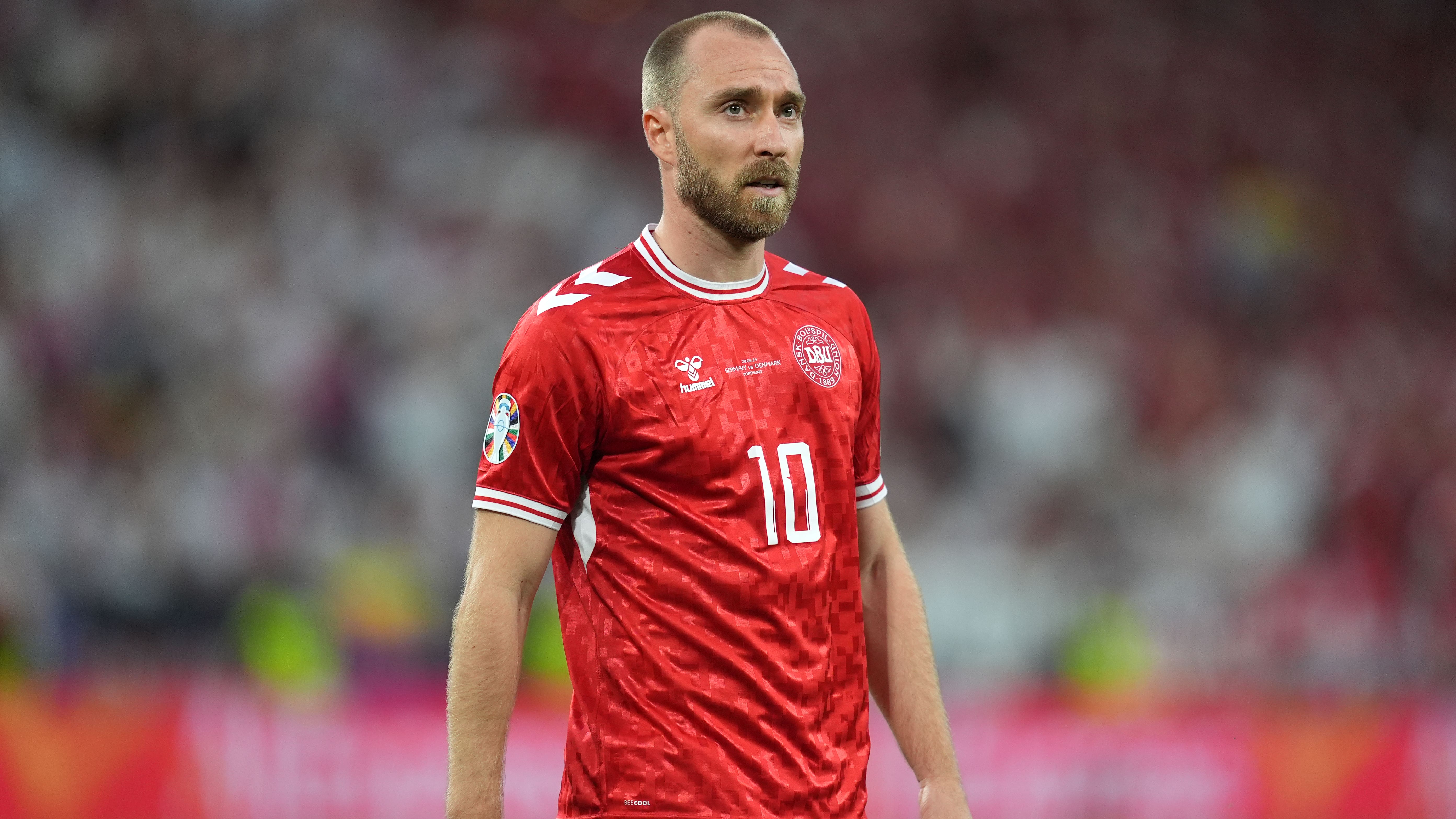 Christian Eriksen struck the winner for Denmark (Martin Rickett/PA)