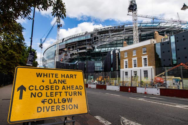 The ongoing construction of White Hart Lane has forced Tottenham to play home matches elsewhere