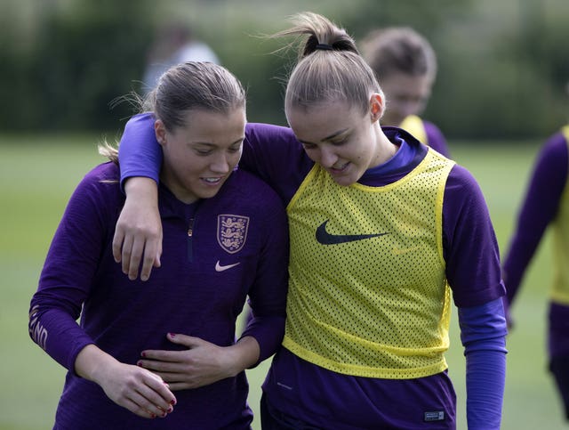 Georgia Stanway will train with England in a bid to prove her fitness but Fran Kirby misses out