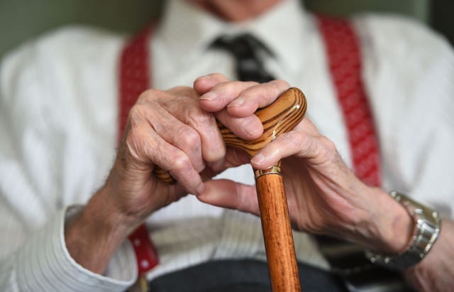 Dementia care for elderly people living in care homes is improved by just one hour of social interaction each week, a University of Exeter study has found (Joe Giddens/PA).
