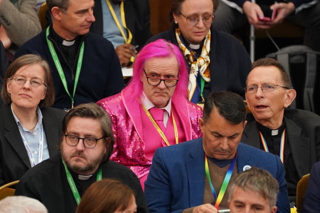 Members of the Church of England’s Synod gathered at Church House in central London (James Manning/PA)