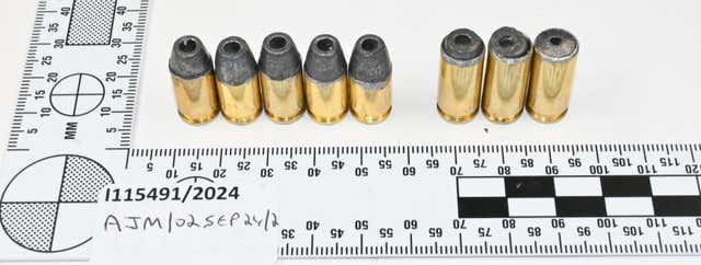 Ammunition found in the possession of Faisal Razzaq