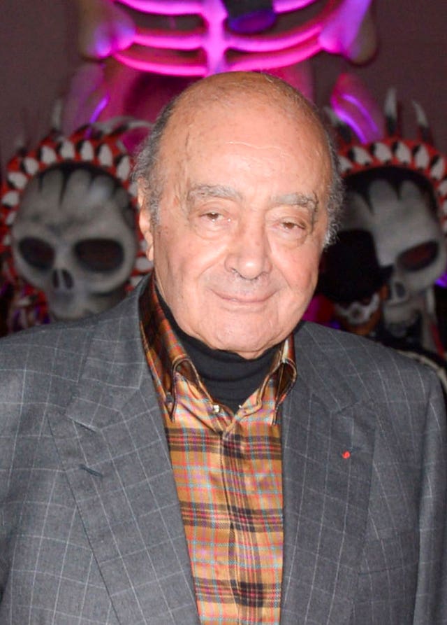 Mohamed Al-Fayed attending the Spectre after party held at the British Museum in London