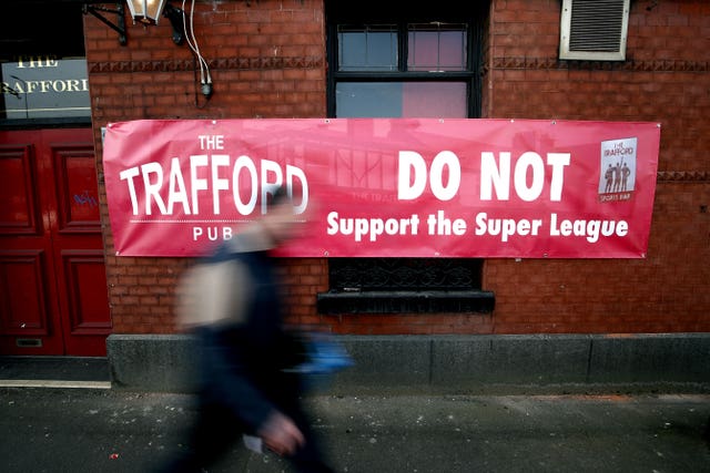 The Trafford pub in Manchester makes its opposition to the plans clear