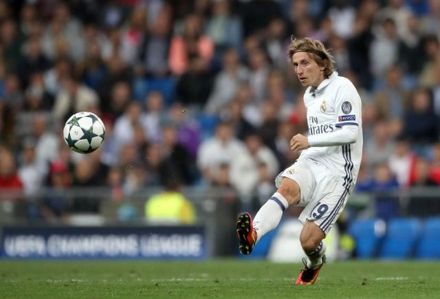 Luka Modric on the ball for Real Madrid