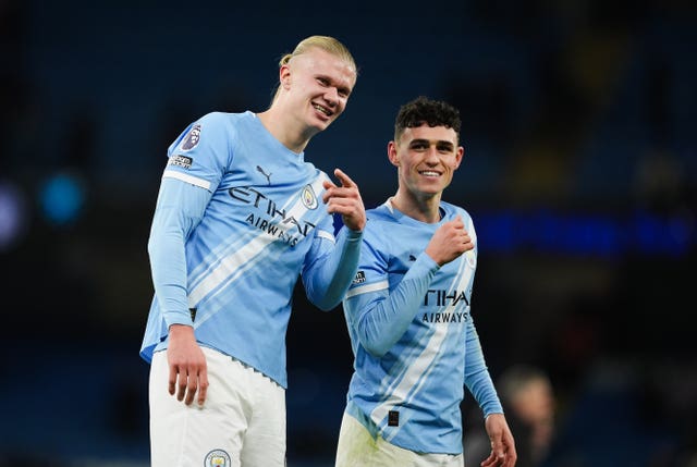 Erling Haaland and Phil Foden