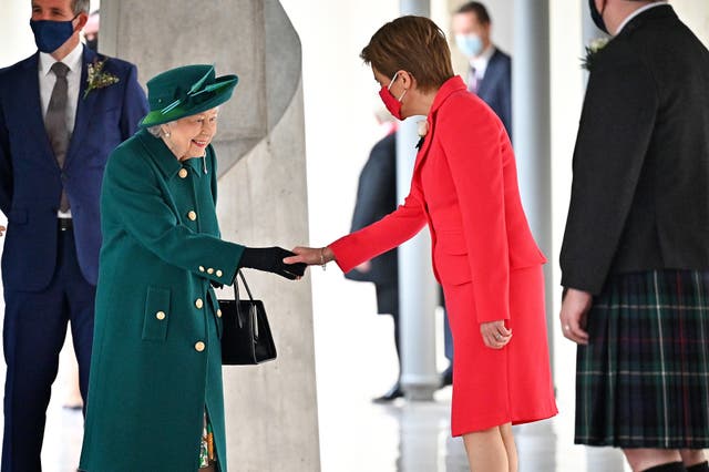 The Queen at the Scottish Parliament