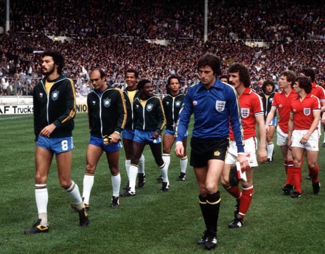 When Brazil came to Wembley in 1981, Clemence captained the side