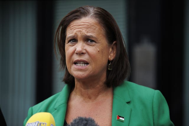 Sinn Fein leader Mary Lou McDonald 