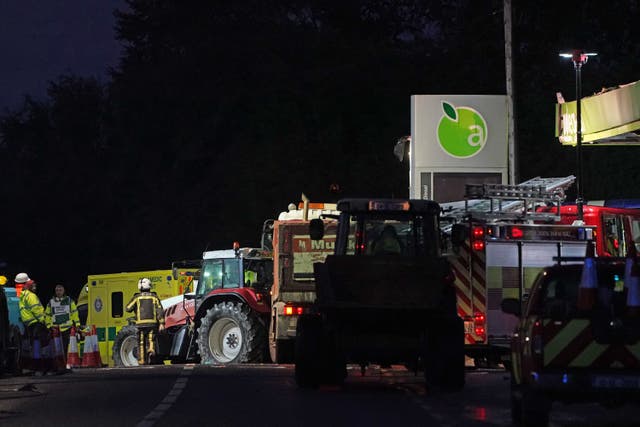 Explosion at Donegal service station