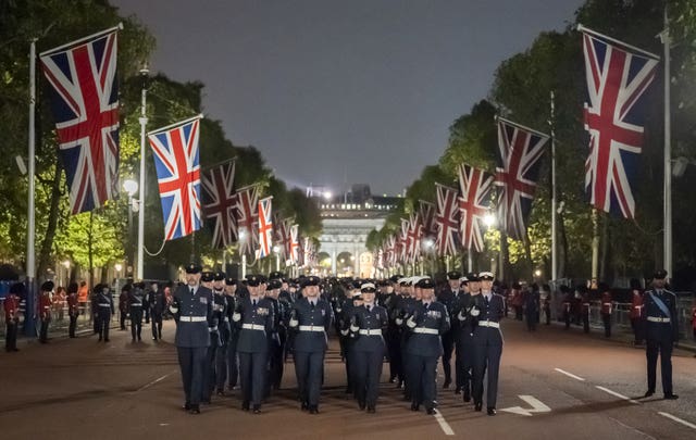 Many of London’s streets had been sealed off for the operation