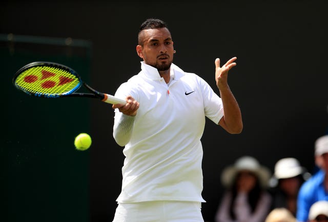 Nick Kyrgios had a roller-coaster of a match on day two