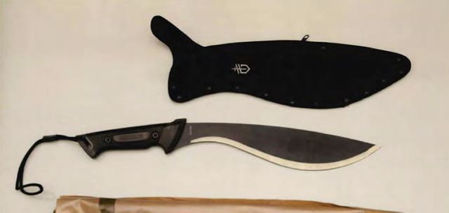 A knife belonging to Gabrielle Friel