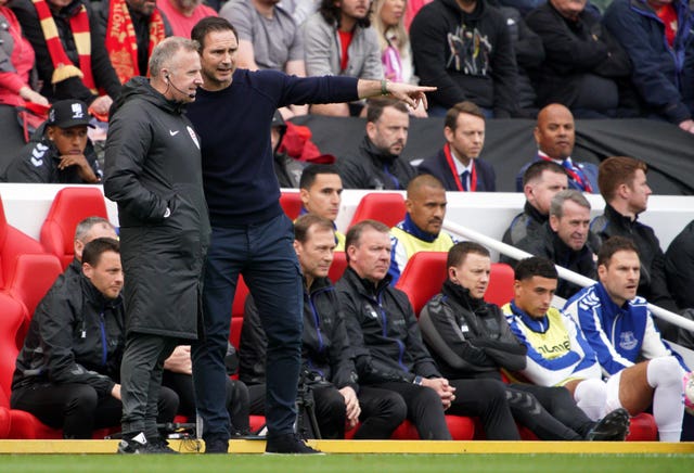 Frank Lampard was unhappy with the refereeing during Everton's defeat at Anfield (