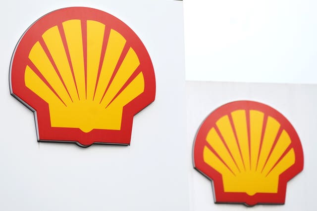 Shell logos on signs