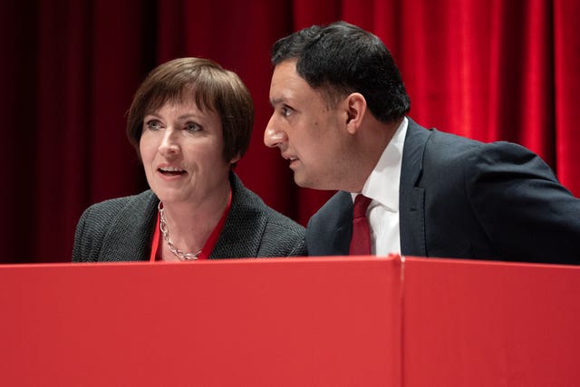 Anas Sarwar and Roz Foyer sitting alongside each other