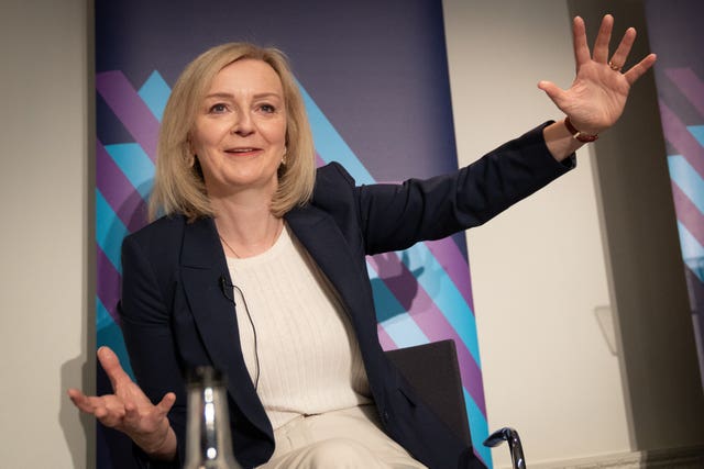 Liz Truss gives a speech on the economy at the Institute for Government
