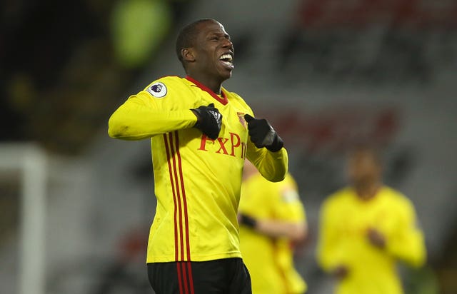Watford midfielder Abdoulaye Doucoure in action