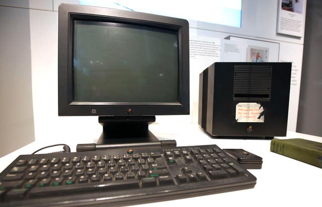 The NeXT computer used by Sir Tim Berners-Lee to design the World Wide Web