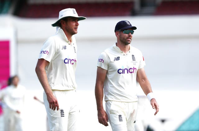 Broad (left) and James Anderson (right) are England's most successful Test wicket-takers