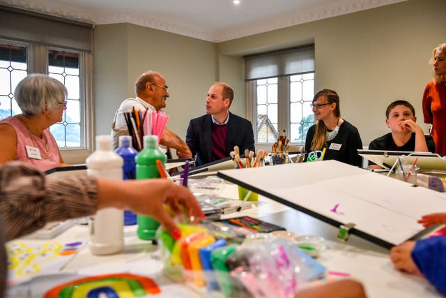 The Duke of Cambridge visit to Harcombe House