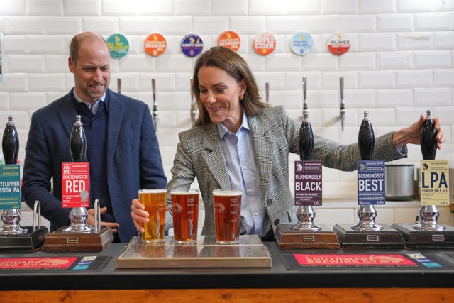 William and Kate behind bar