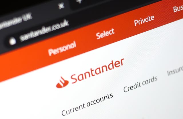 Santander website