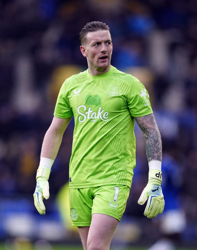 Everton goalkeeper Jordan Pickford