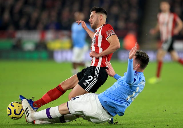 Aymeric Laporte was back in the Manchester City team 