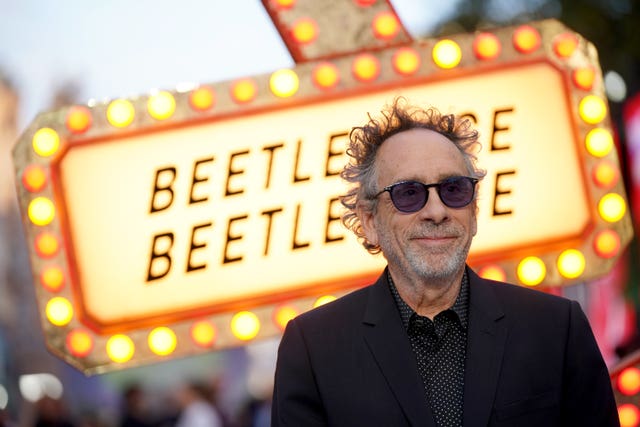 Tim Burton attending the UK premiere of Beetlejuice Beetlejuice 