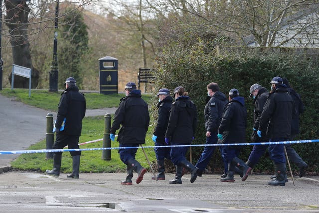 Police search officers in Kent