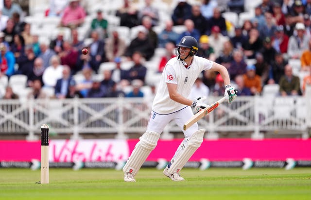 Zak Crawley batting for England against Zimbabwe