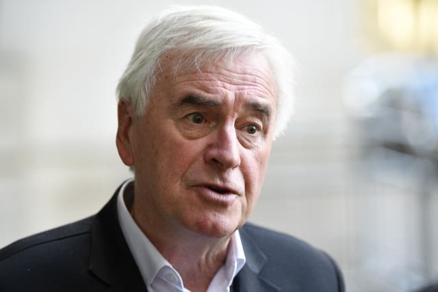 Labour former shadow chancellor John McDonnell 