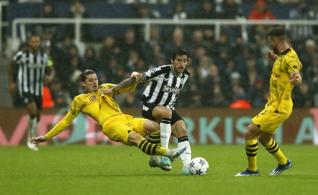 Sandro Tonali was a second-half substitute