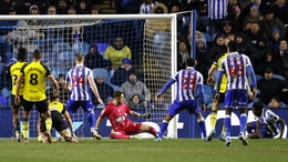 Di’Shon Bernard came within inches of giving Sheffield Wednesday a first win in four (Richard Sellers/PA)