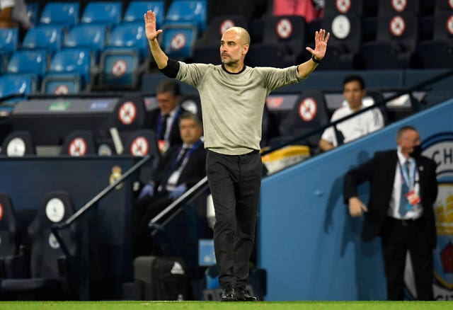 Pep Guardiola oversaw an outstanding victory (Peter Powell/PA)