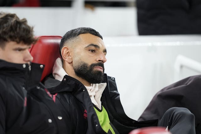 Mohamed Salah spent some time on the bench last month 