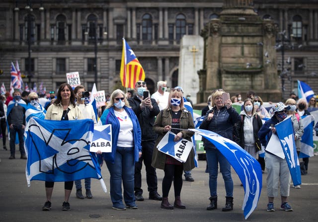 Scottish independence demonstration