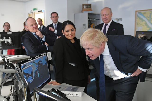 Boris Johnson and Priti Patel