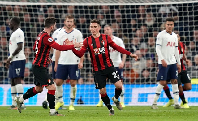 Harry Wilson's two late goals were not enough to earn Bournemouth a point 